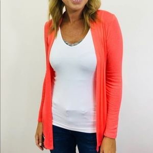 Orange LOFT cardigan